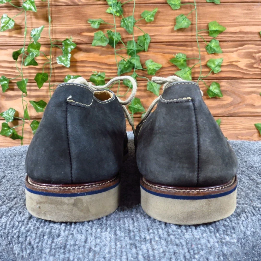 1901 M23209‎ Mens Derby Shoes Size 11.5 Casual Business Navy Blue Nubuck Leather